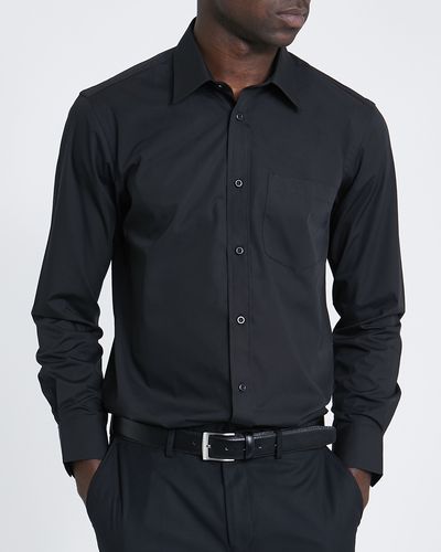 Regular Fit Long-Sleeved Cotton Rich Shirt